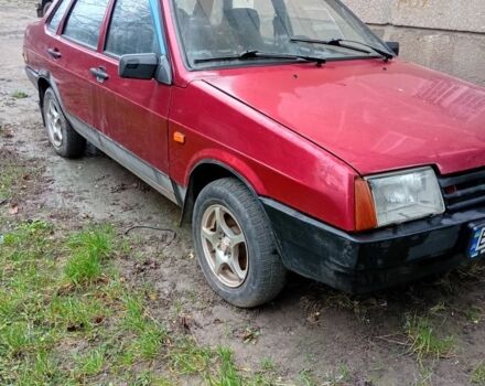 Красный ВАЗ 21099, объемом двигателя 1.5 л и пробегом 100 тыс. км за 800 $, фото 1 на Automoto.ua