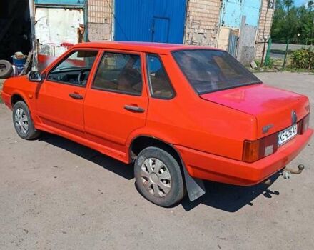 Красный ВАЗ 21099, объемом двигателя 1.29 л и пробегом 300 тыс. км за 1000 $, фото 3 на Automoto.ua