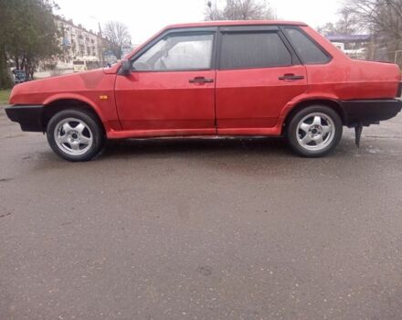 Красный ВАЗ 21099, объемом двигателя 1.5 л и пробегом 250 тыс. км за 950 $, фото 1 на Automoto.ua