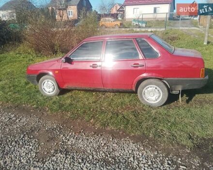 Красный ВАЗ 21099, объемом двигателя 1.3 л и пробегом 10 тыс. км за 1500 $, фото 2 на Automoto.ua