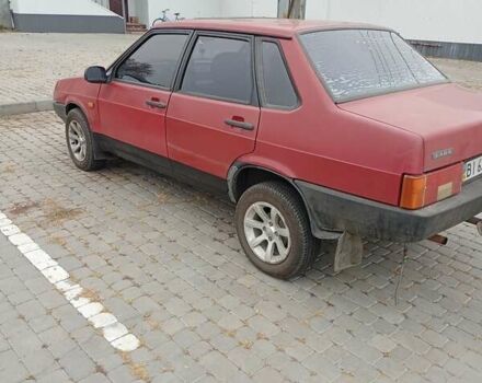 Красный ВАЗ 21099, объемом двигателя 1.3 л и пробегом 80 тыс. км за 1300 $, фото 1 на Automoto.ua