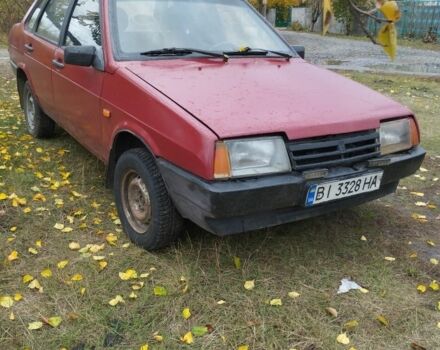 Красный ВАЗ 21099, объемом двигателя 1.5 л и пробегом 230 тыс. км за 547 $, фото 1 на Automoto.ua
