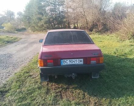 Красный ВАЗ 21099, объемом двигателя 1.3 л и пробегом 10 тыс. км за 1500 $, фото 3 на Automoto.ua