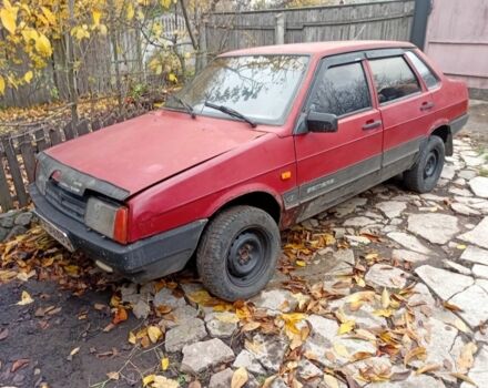 Красный ВАЗ 21099, объемом двигателя 1.5 л и пробегом 111 тыс. км за 311 $, фото 1 на Automoto.ua