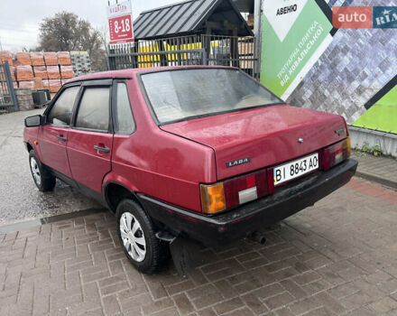 Красный ВАЗ 21099, объемом двигателя 1.5 л и пробегом 250 тыс. км за 1050 $, фото 1 на Automoto.ua