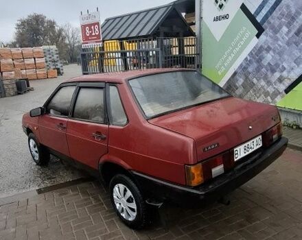 Красный ВАЗ 21099, объемом двигателя 1.5 л и пробегом 150 тыс. км за 1099 $, фото 1 на Automoto.ua