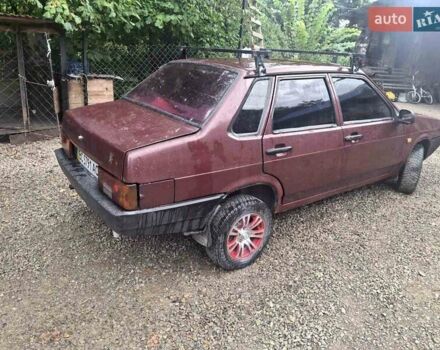 Красный ВАЗ 21099, объемом двигателя 1.3 л и пробегом 230 тыс. км за 600 $, фото 5 на Automoto.ua