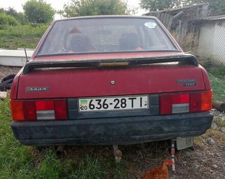 Красный ВАЗ 21099, объемом двигателя 1.3 л и пробегом 183 тыс. км за 1000 $, фото 1 на Automoto.ua
