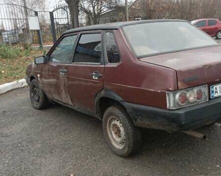 Красный ВАЗ 21099, объемом двигателя 1.6 л и пробегом 108 тыс. км за 450 $, фото 6 на Automoto.ua