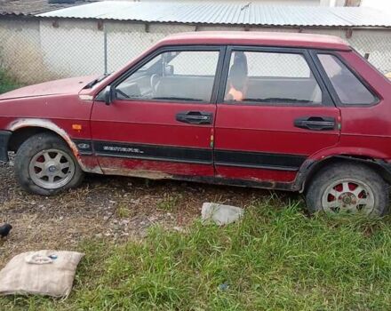 Красный ВАЗ 21099, объемом двигателя 1.3 л и пробегом 183 тыс. км за 1000 $, фото 3 на Automoto.ua