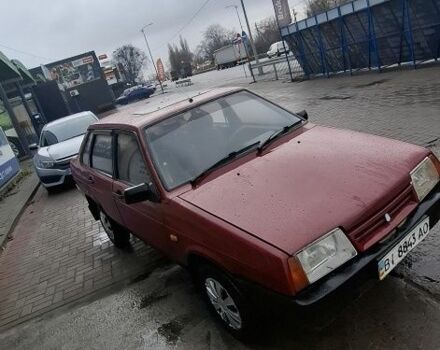 Красный ВАЗ 21099, объемом двигателя 1.5 л и пробегом 150 тыс. км за 1099 $, фото 6 на Automoto.ua