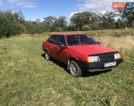 Красный ВАЗ 21099, объемом двигателя 1.3 л и пробегом 256 тыс. км за 650 $, фото 4 на Automoto.ua