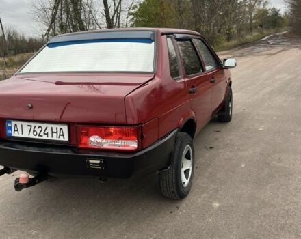 Красный ВАЗ 21099, объемом двигателя 1.5 л и пробегом 280 тыс. км за 1600 $, фото 4 на Automoto.ua