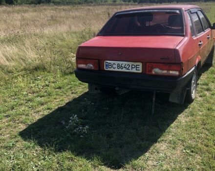 Красный ВАЗ 21099, объемом двигателя 1.3 л и пробегом 256 тыс. км за 650 $, фото 7 на Automoto.ua