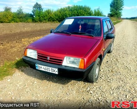 Красный ВАЗ 21099, объемом двигателя 1.5 л и пробегом 1 тыс. км за 1599 $, фото 1 на Automoto.ua