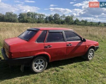Красный ВАЗ 21099, объемом двигателя 1.3 л и пробегом 256 тыс. км за 650 $, фото 5 на Automoto.ua