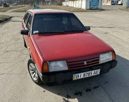 Красный ВАЗ 21099, объемом двигателя 1.3 л и пробегом 244 тыс. км за 1600 $, фото 3 на Automoto.ua