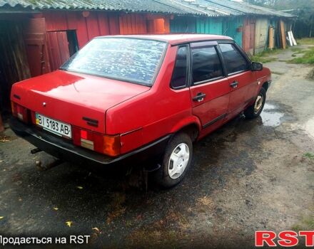 Красный ВАЗ 21099, объемом двигателя 1.5 л и пробегом 0 тыс. км за 500 $, фото 3 на Automoto.ua
