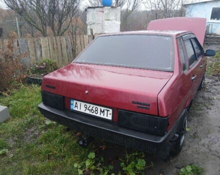 Красный ВАЗ 21099, объемом двигателя 1.5 л и пробегом 51 тыс. км за 1488 $, фото 5 на Automoto.ua