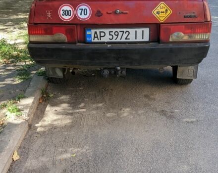 Красный ВАЗ 21099, объемом двигателя 1.5 л и пробегом 687 тыс. км за 647 $, фото 1 на Automoto.ua