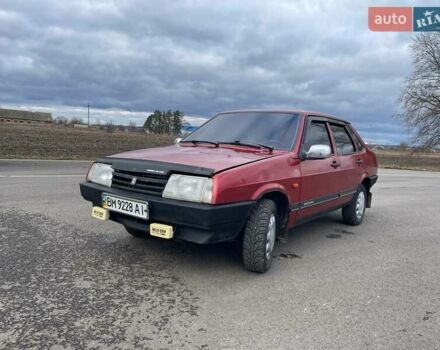 Красный ВАЗ 21099, объемом двигателя 1.3 л и пробегом 77 тыс. км за 1180 $, фото 5 на Automoto.ua