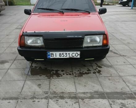 Красный ВАЗ 21099, объемом двигателя 1.5 л и пробегом 250 тыс. км за 650 $, фото 1 на Automoto.ua