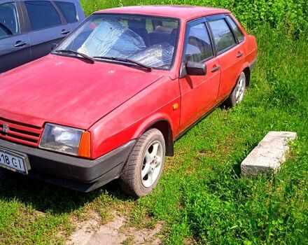 Красный ВАЗ 21099, объемом двигателя 1.5 л и пробегом 100 тыс. км за 1200 $, фото 1 на Automoto.ua