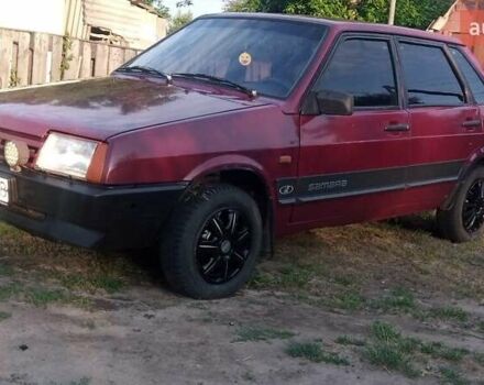 Красный ВАЗ 21099, объемом двигателя 1.5 л и пробегом 50 тыс. км за 1300 $, фото 8 на Automoto.ua