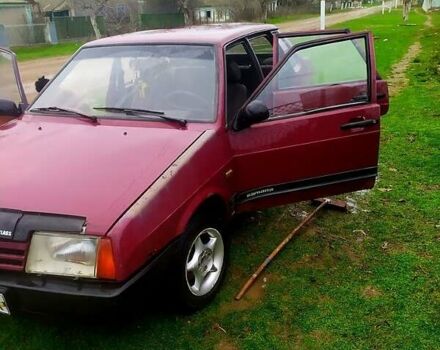 Красный ВАЗ 21099, объемом двигателя 1.5 л и пробегом 100 тыс. км за 650 $, фото 1 на Automoto.ua
