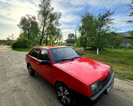 Красный ВАЗ 21099, объемом двигателя 1.5 л и пробегом 77 тыс. км за 1500 $, фото 2 на Automoto.ua
