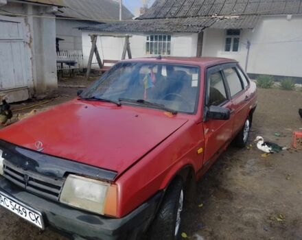 Красный ВАЗ 21099, объемом двигателя 1.5 л и пробегом 320 тыс. км за 600 $, фото 4 на Automoto.ua