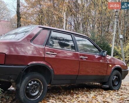 Красный ВАЗ 21099, объемом двигателя 1.46 л и пробегом 55 тыс. км за 950 $, фото 5 на Automoto.ua