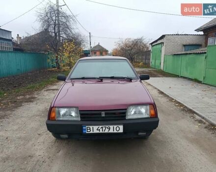 Красный ВАЗ 21099, объемом двигателя 1.5 л и пробегом 68 тыс. км за 1600 $, фото 1 на Automoto.ua