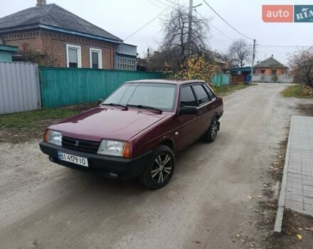 Красный ВАЗ 21099, объемом двигателя 1.5 л и пробегом 68 тыс. км за 1600 $, фото 4 на Automoto.ua