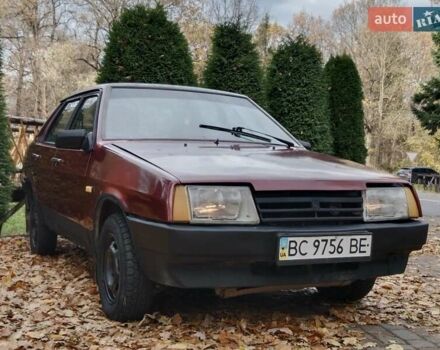 Красный ВАЗ 21099, объемом двигателя 1.5 л и пробегом 55 тыс. км за 999 $, фото 3 на Automoto.ua
