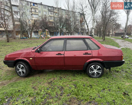 Красный ВАЗ 21099, объемом двигателя 1.5 л и пробегом 200 тыс. км за 1800 $, фото 9 на Automoto.ua