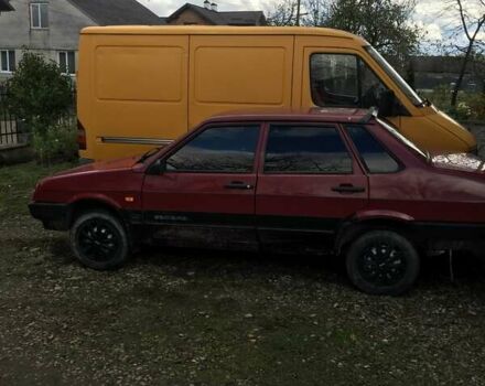 Красный ВАЗ 21099, объемом двигателя 1.5 л и пробегом 225 тыс. км за 1200 $, фото 1 на Automoto.ua