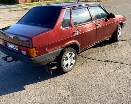 Красный ВАЗ 21099, объемом двигателя 1.5 л и пробегом 217 тыс. км за 1400 $, фото 4 на Automoto.ua