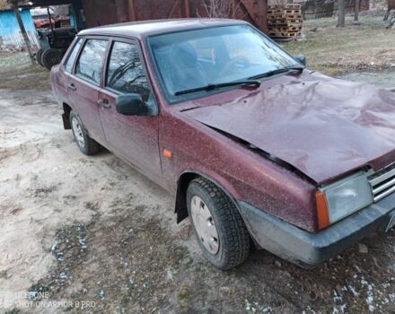 Красный ВАЗ 21099, объемом двигателя 1.5 л и пробегом 80 тыс. км за 1200 $, фото 3 на Automoto.ua