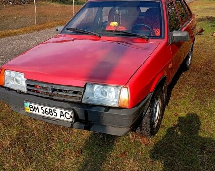 Красный ВАЗ 21099, объемом двигателя 1.6 л и пробегом 136 тыс. км за 1200 $, фото 1 на Automoto.ua