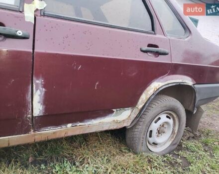 Красный ВАЗ 21099, объемом двигателя 1.6 л и пробегом 200 тыс. км за 1300 $, фото 6 на Automoto.ua