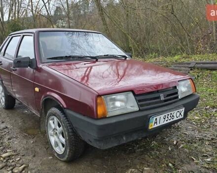 Красный ВАЗ 21099, объемом двигателя 1.6 л и пробегом 200 тыс. км за 1100 $, фото 1 на Automoto.ua