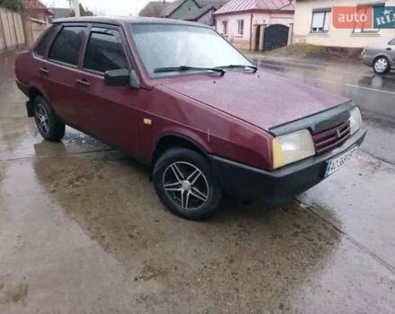Красный ВАЗ 21099, объемом двигателя 1.6 л и пробегом 230 тыс. км за 1350 $, фото 1 на Automoto.ua
