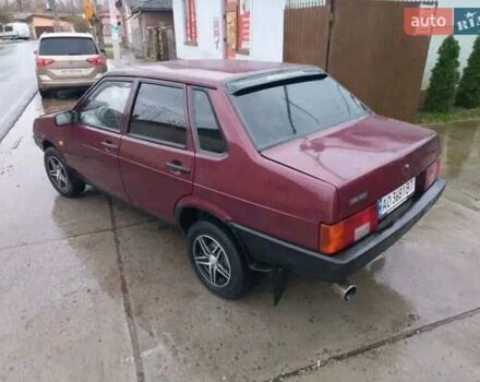 Красный ВАЗ 21099, объемом двигателя 1.6 л и пробегом 230 тыс. км за 1350 $, фото 3 на Automoto.ua