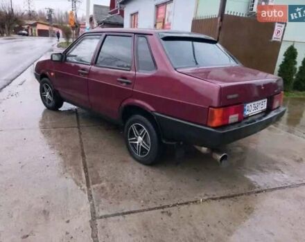 Красный ВАЗ 21099, объемом двигателя 1.6 л и пробегом 230 тыс. км за 1350 $, фото 10 на Automoto.ua