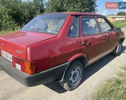 Красный ВАЗ 21099, объемом двигателя 1.6 л и пробегом 120 тыс. км за 1700 $, фото 4 на Automoto.ua