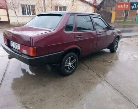 Красный ВАЗ 21099, объемом двигателя 1.6 л и пробегом 230 тыс. км за 1350 $, фото 4 на Automoto.ua