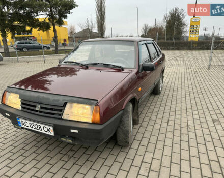 Красный ВАЗ 21099, объемом двигателя 1.6 л и пробегом 200 тыс. км за 1550 $, фото 1 на Automoto.ua