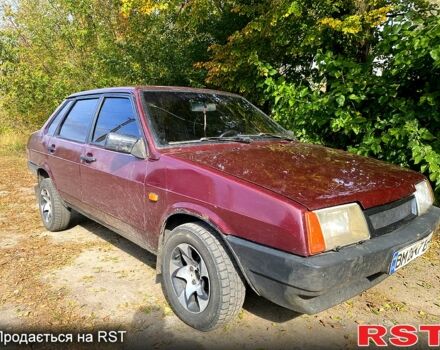 Красный ВАЗ 21099, объемом двигателя 1.6 л и пробегом 192 тыс. км за 1000 $, фото 1 на Automoto.ua