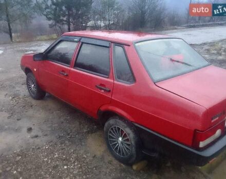 Красный ВАЗ 21099, объемом двигателя 1.5 л и пробегом 128 тыс. км за 2450 $, фото 1 на Automoto.ua